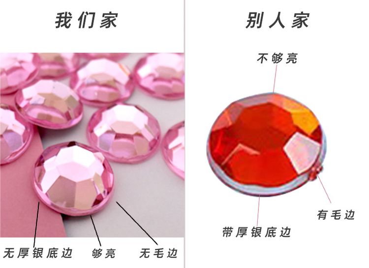Acrylic Irregular Nail Rhinestones (Boxed, IG-Style)