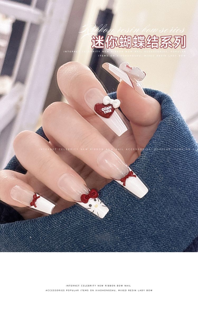 Mini Resin Bowknot Nail Charms (Mixed Sizes)