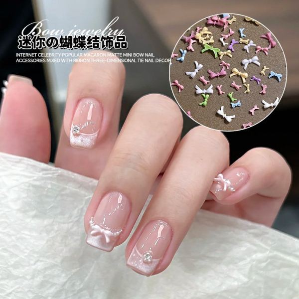 Mini Bow Nail Charms