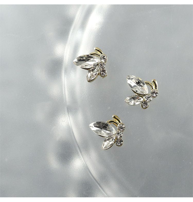 Sparkle Alloy Butterfly Nail Charms