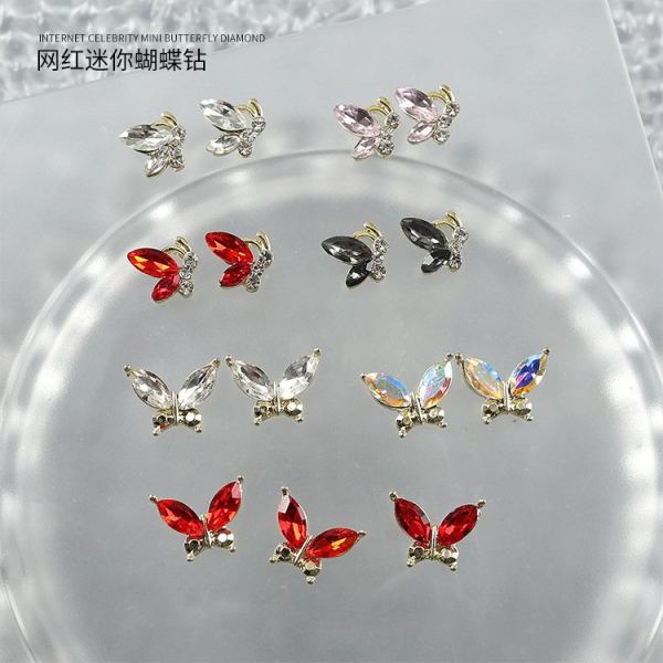 Butterfly Rhinestone Charms
