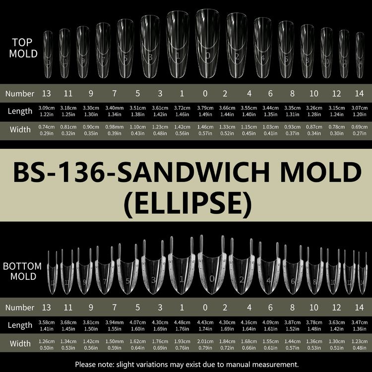 Quick-Form Sandwich Nail Mold Builder Gel Extension (No Paper Form)