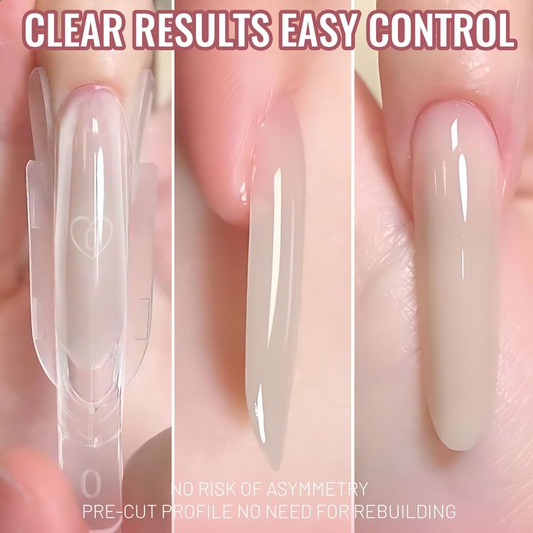 Quick-Form Sandwich Nail Mold Builder Gel Extension (No Paper Form)