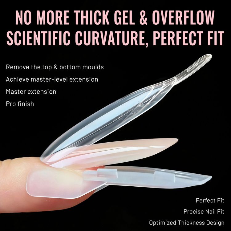 Quick-Form Sandwich Nail Mold Builder Gel Extension (No Paper Form)